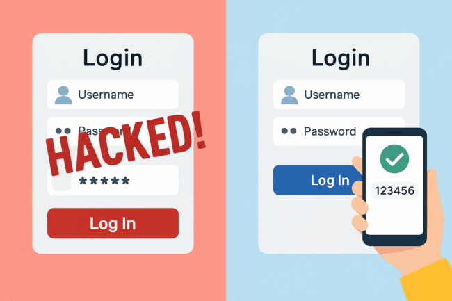 Secure vs. Compromised Login The Power of MFA